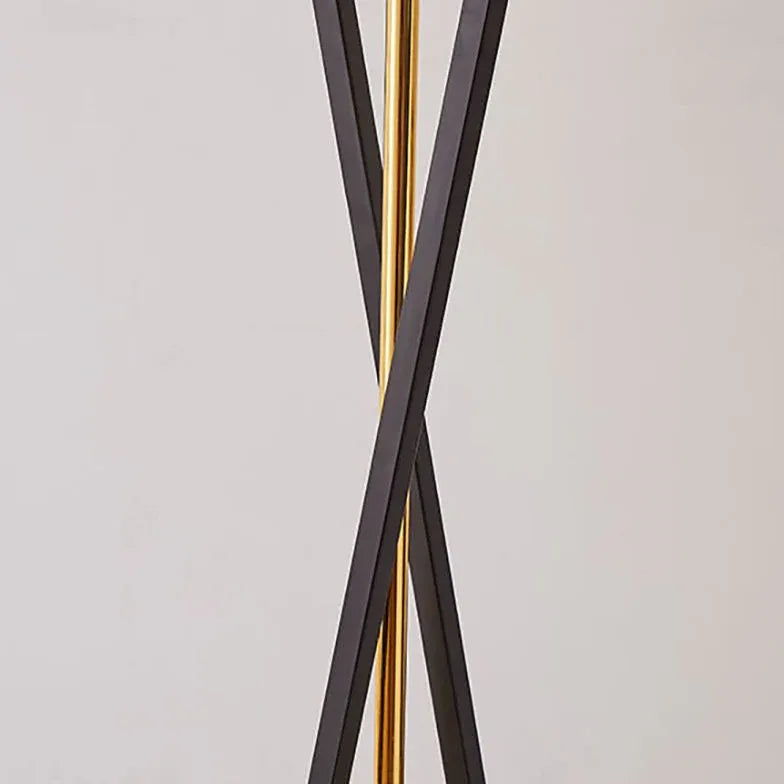 Dark Fabric Modern Tripod Floor Lamp