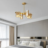 Gold Multi-Arm Bedroom Modern Chandelier