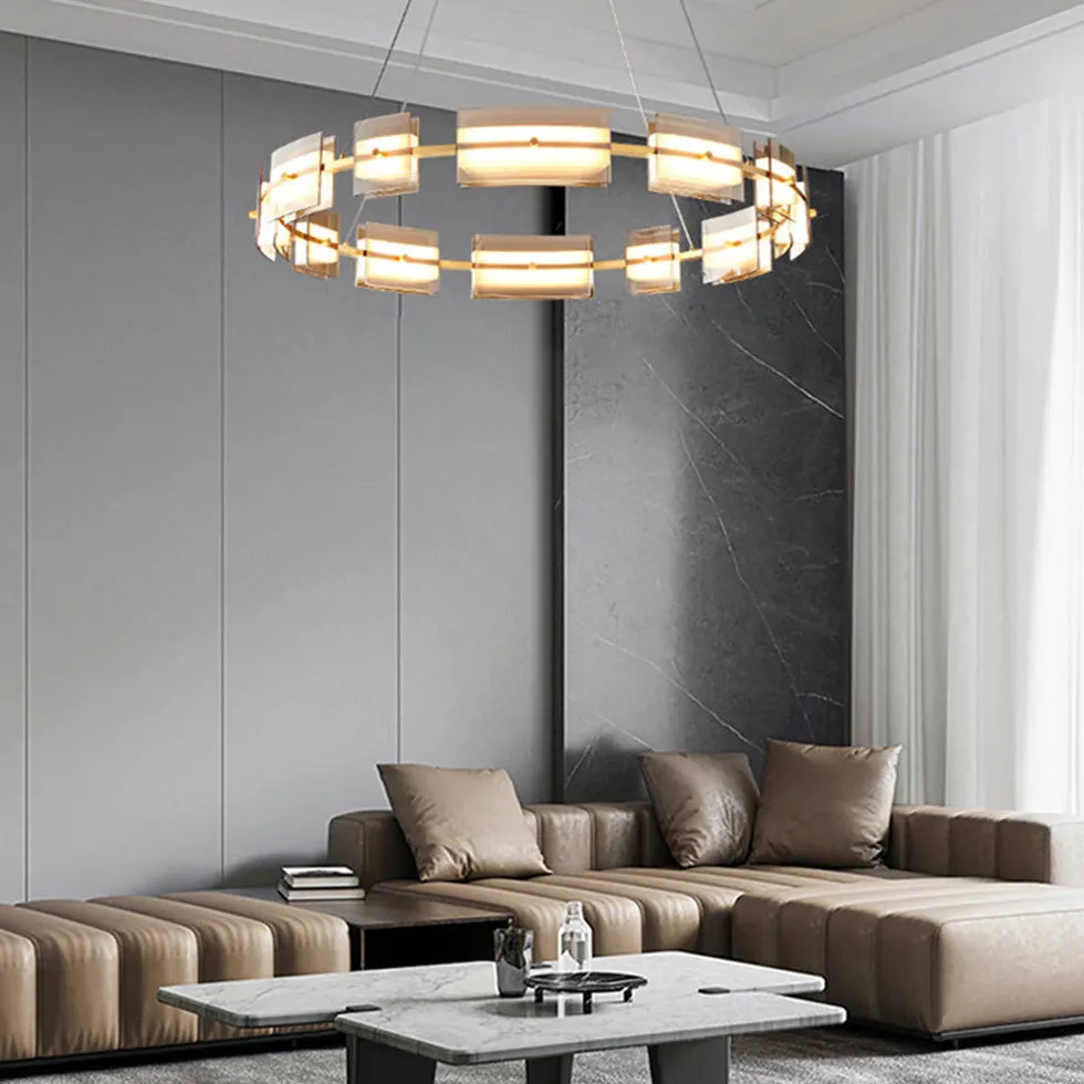 Ring Chandelier With Multiple Integrated Lights