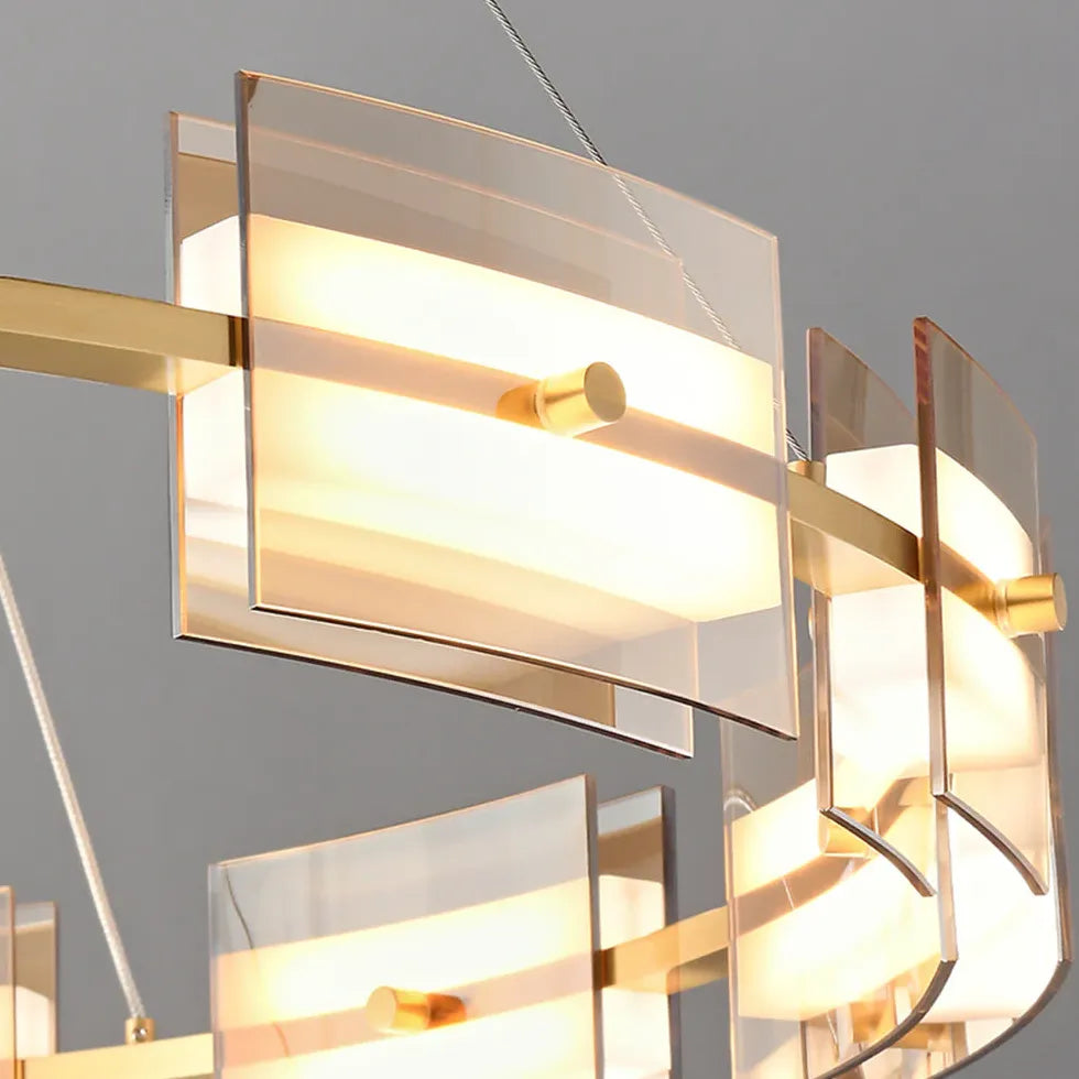 Ring Chandelier With Multiple Integrated Lights