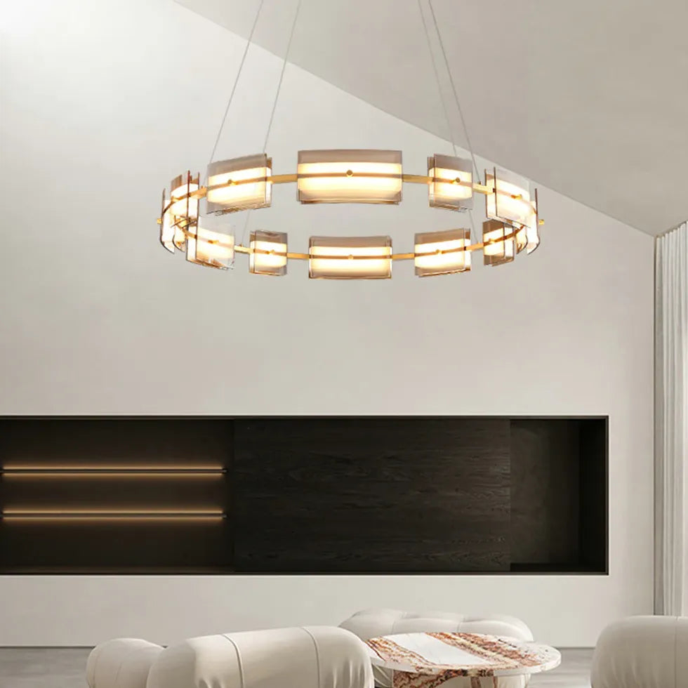 Ring Chandelier With Multiple Integrated Lights