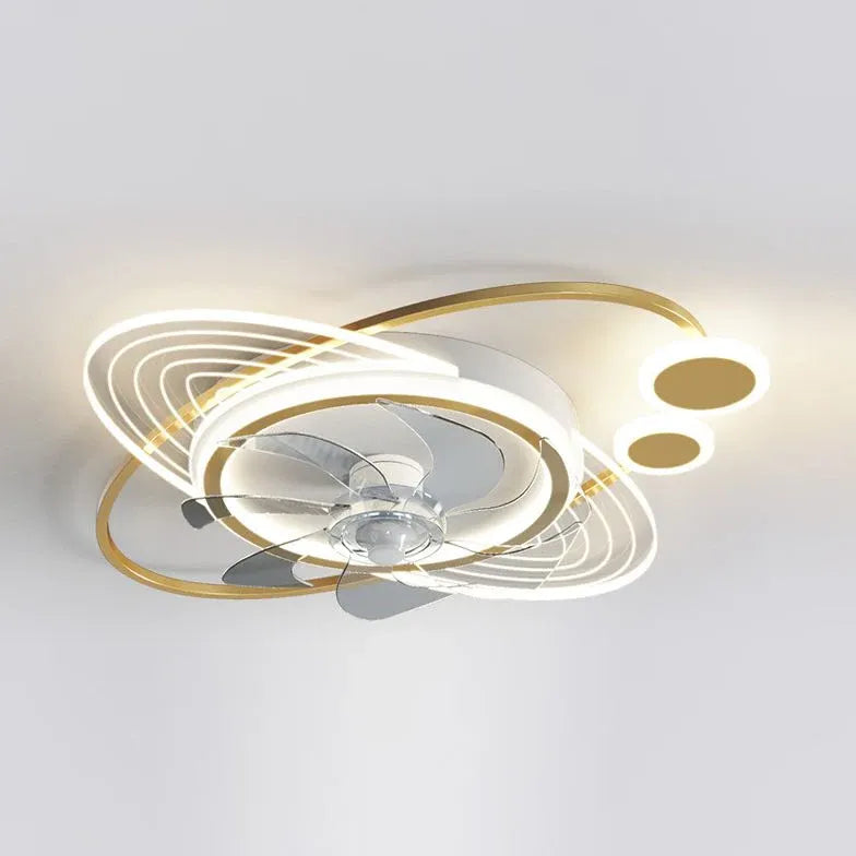 Multi-Ring Streamlined Ceiling Light for Bedroom