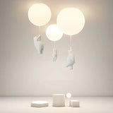 Cloud Bear Bedroom White Flush Ceiling Lights