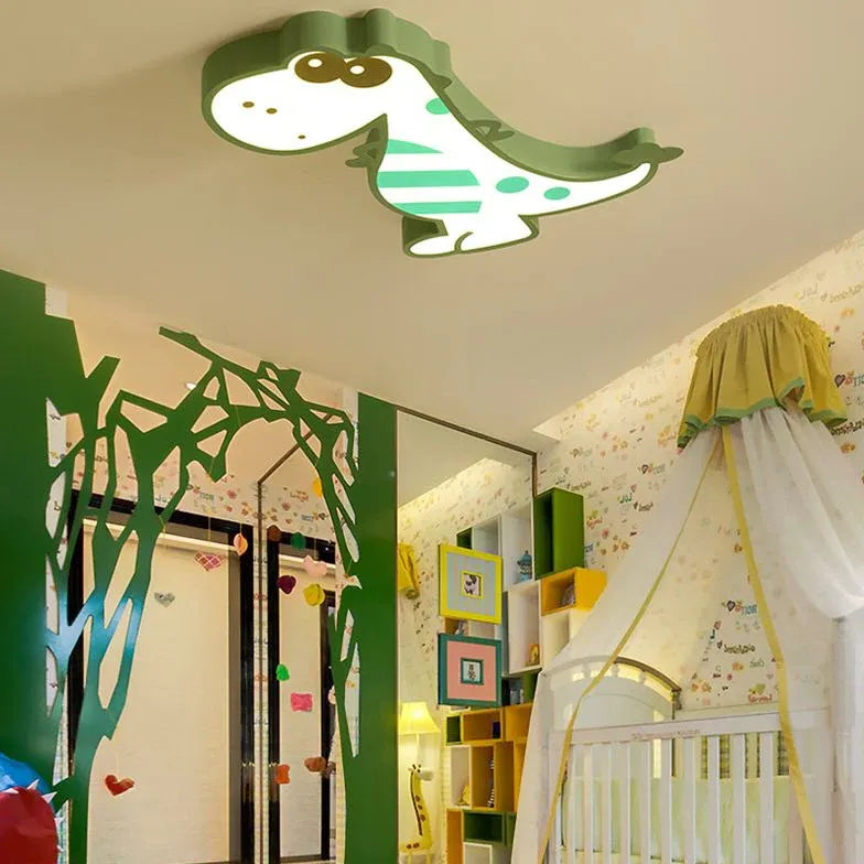 Cartoon Dinosaur Kids Room LED Ceiling Light