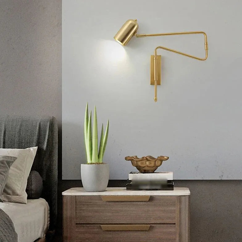 Long Arm Reading Plug in Wall Lights