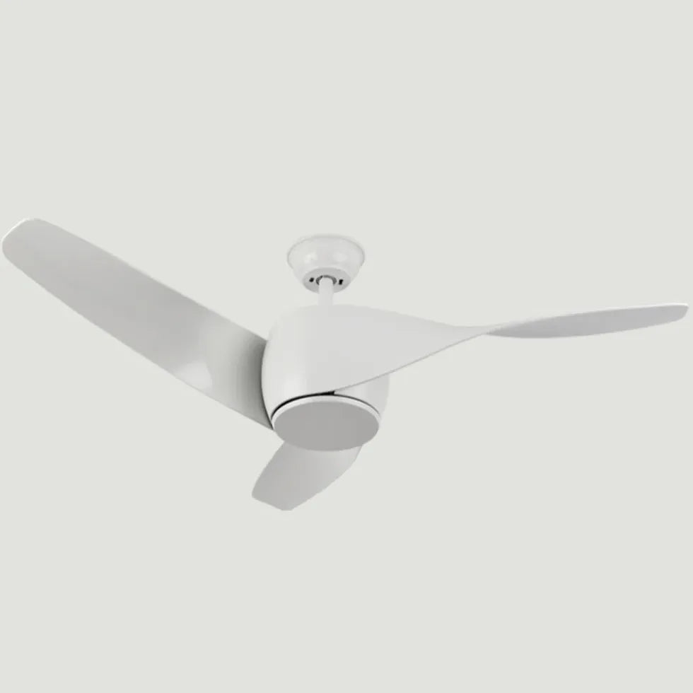 Three-Blade Wooden Streamlined Ceiling Fan with Light