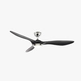 Minimalist Black Ceiling Fan with Light