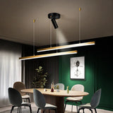 Linear Gold Minimalist Kitchen Pendant Light