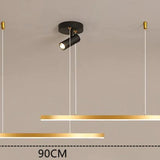 Linear Gold Minimalist Kitchen Pendant Light