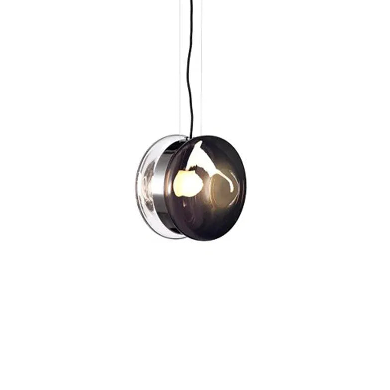 Round Colorful Glass Modern Pendant Light