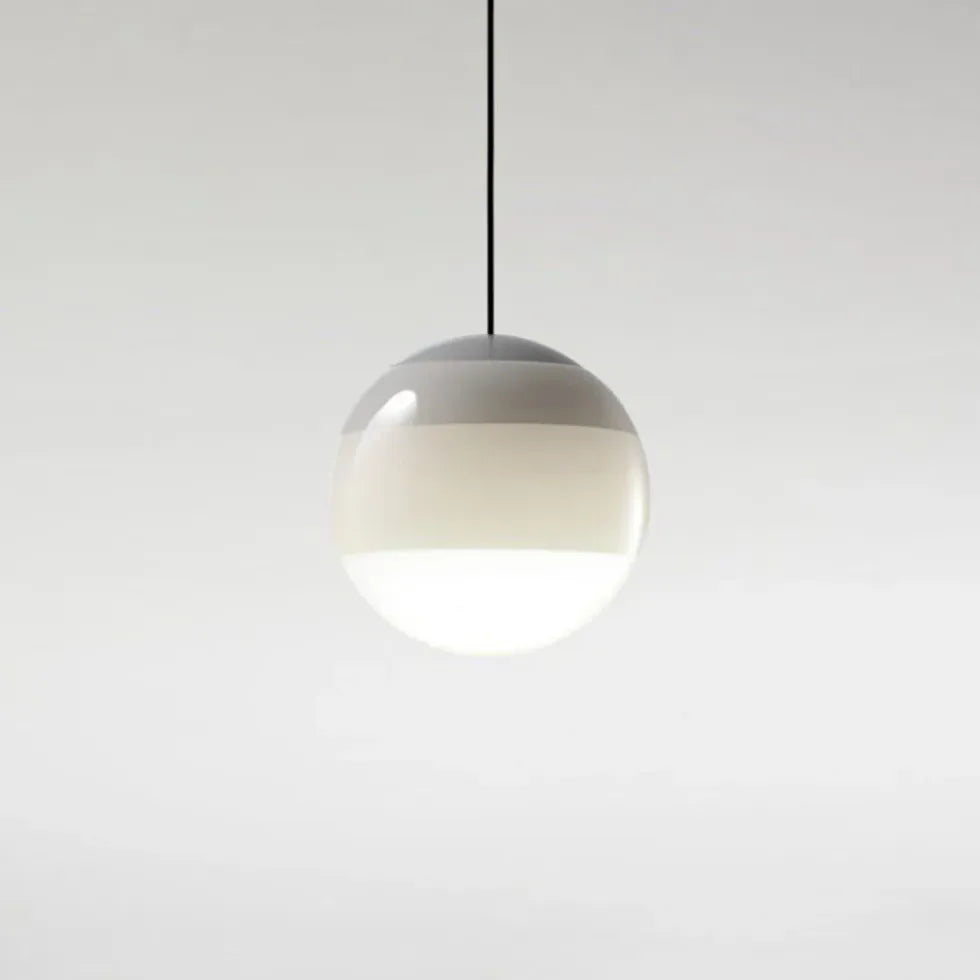 Colorful Spherical Glass Shade Modern Pendant Light