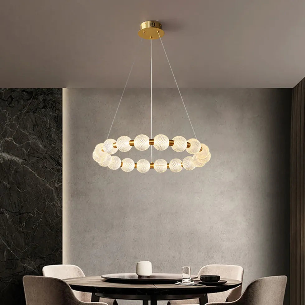 Gold Round Design Dining Pendant Light