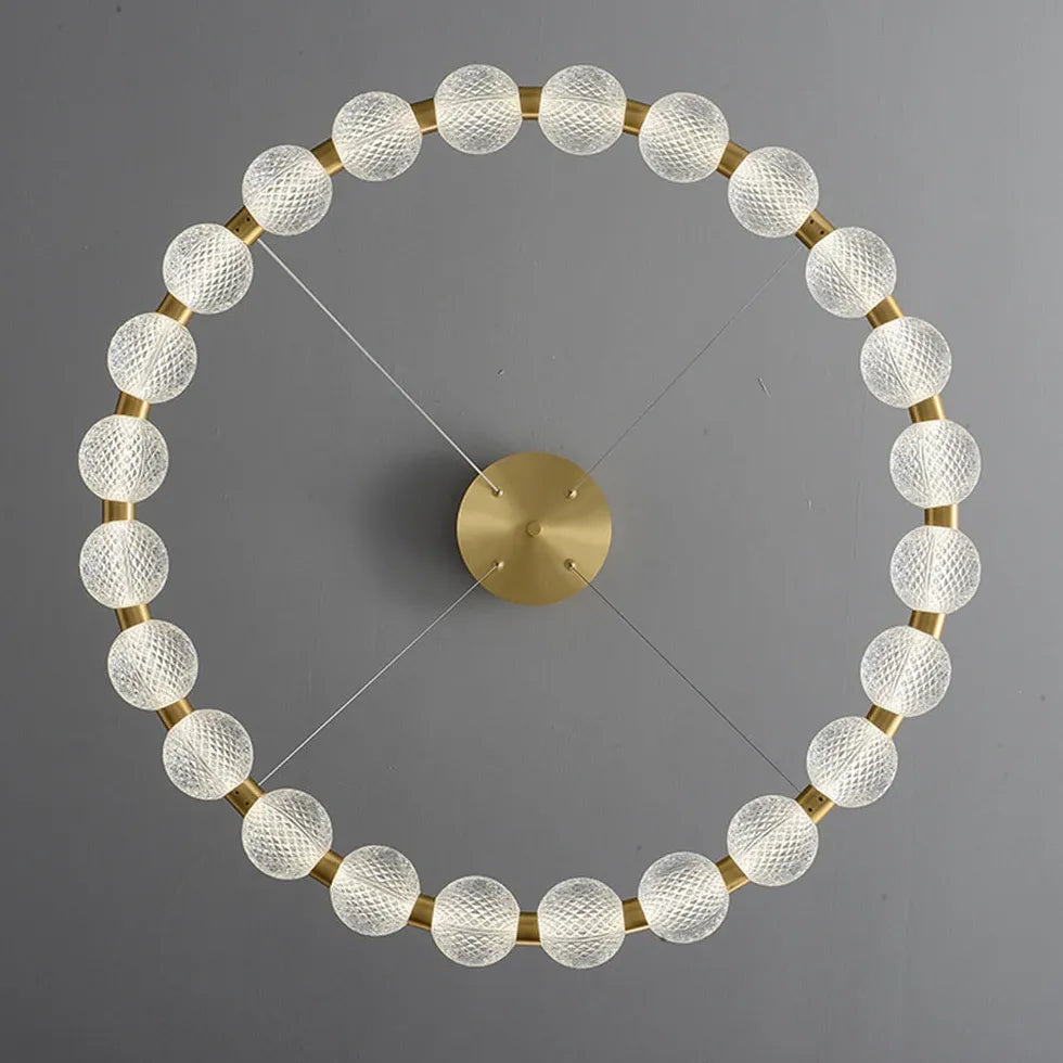 Gold Round Design Dining Pendant Light