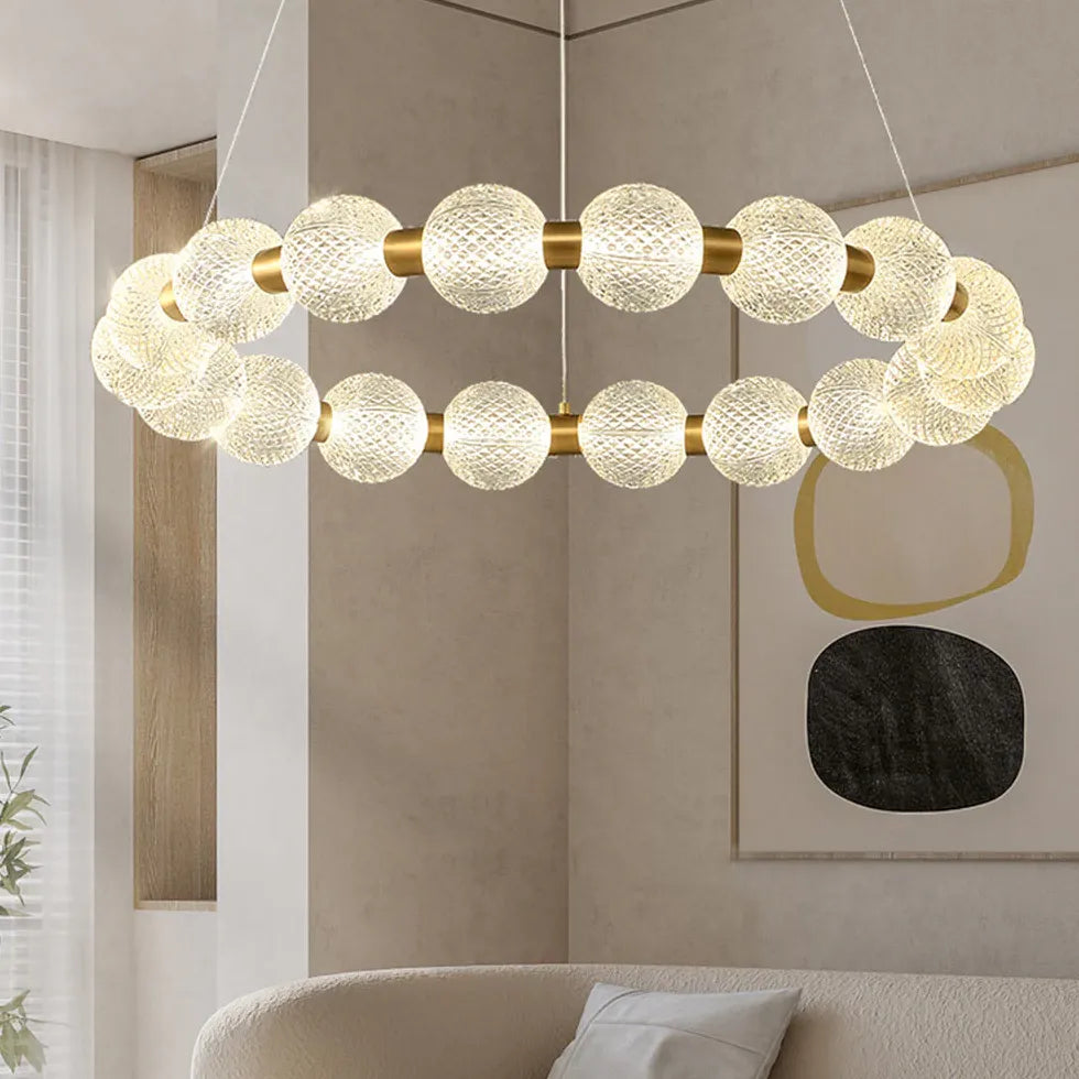 Gold Round Design Dining Pendant Light