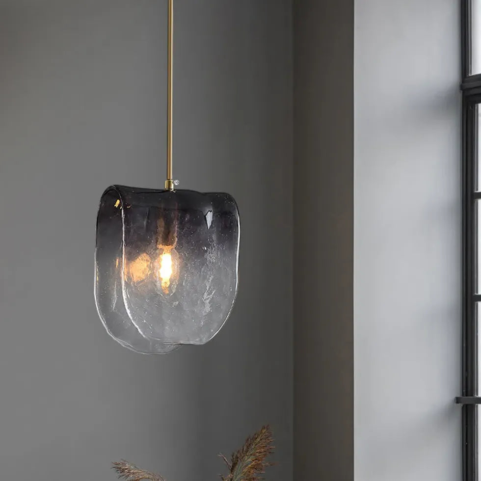 Black Gradient Glass Modern Pendant Light