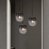 Black Gradient Glass Modern Pendant Light