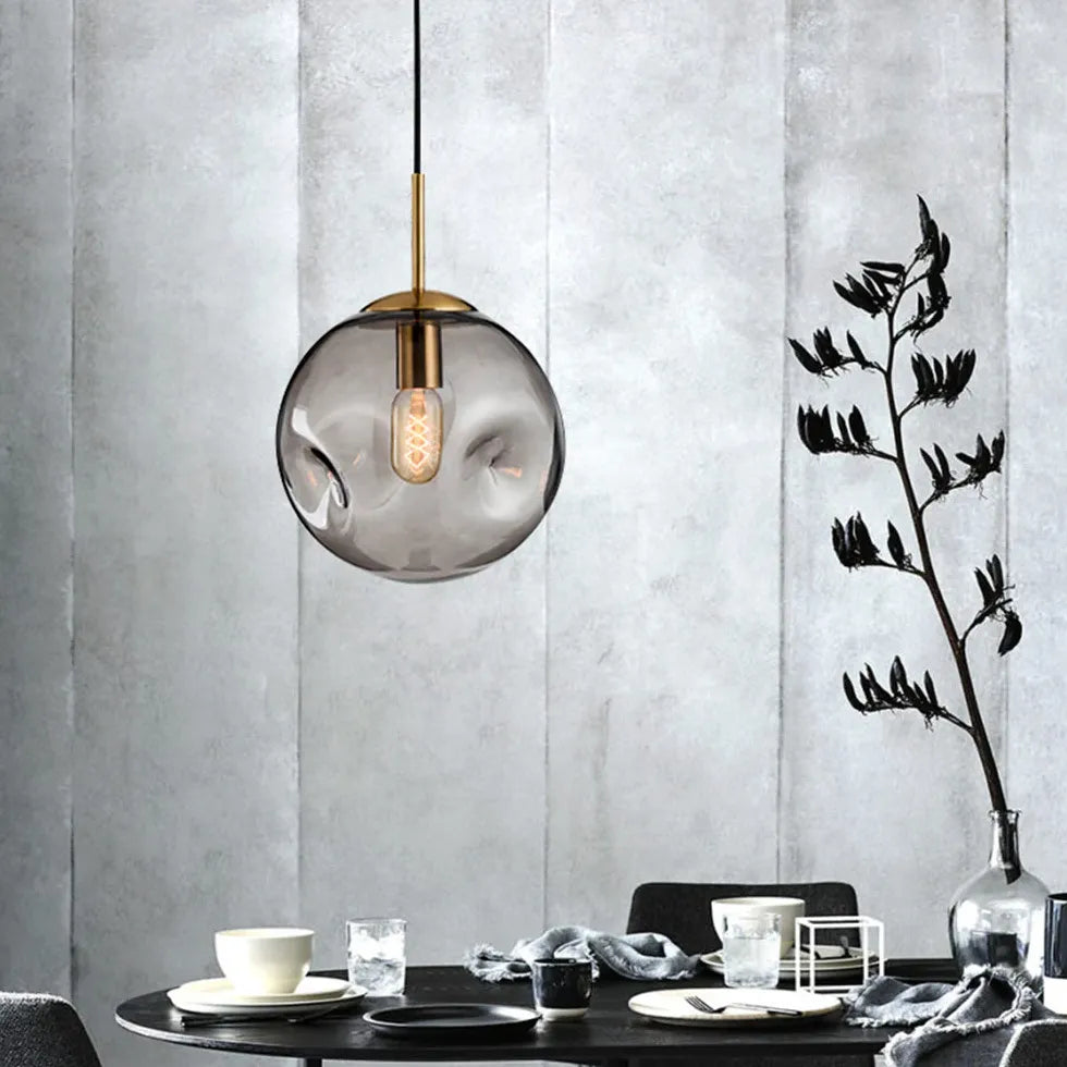 Spherical Bubbles Glass Modern Pendant Light