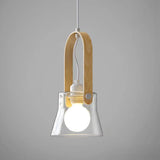 Transparent Glass Modern Dining Room Pendant Light