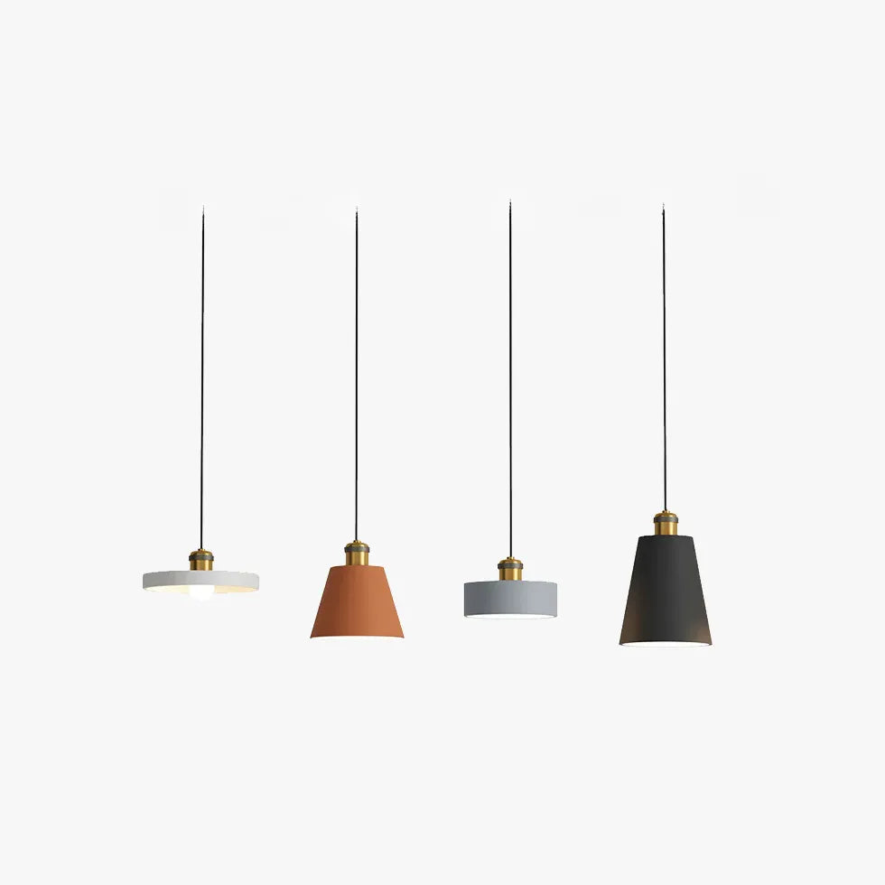 Geometric Multicolor Modern Metal Pendant Light