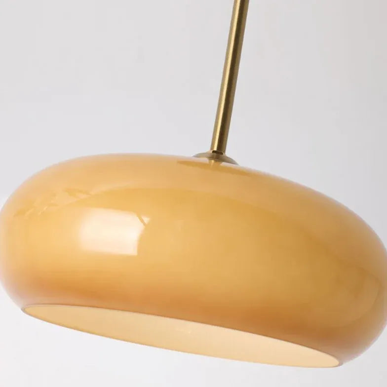 Orange Vintage Glass LED Ceiling Light