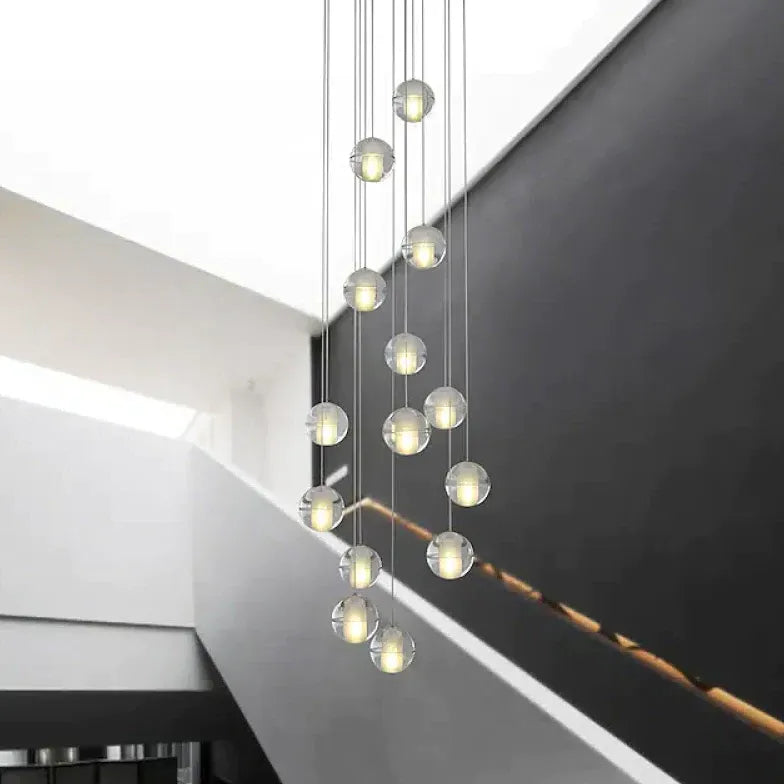 Multi-Light Spherical Modern Living Room Pendant Light