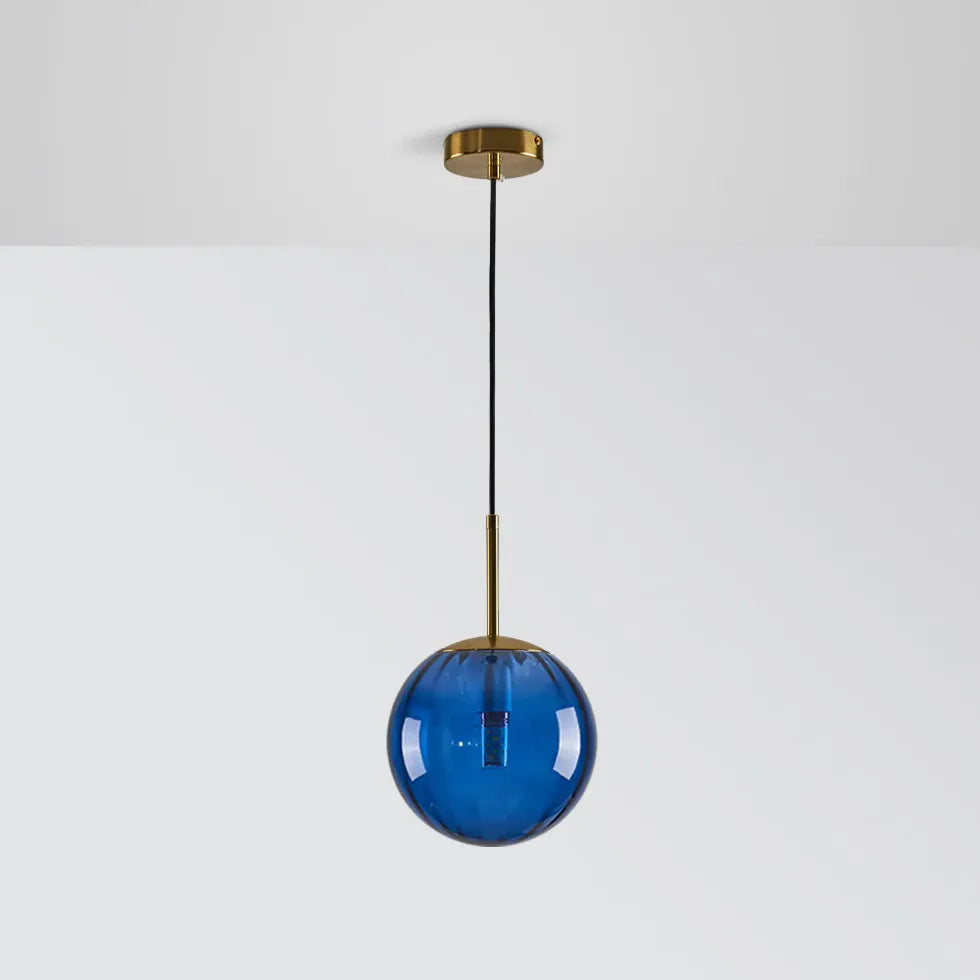 Colorful Vintage Transparent Glass Pendant Light