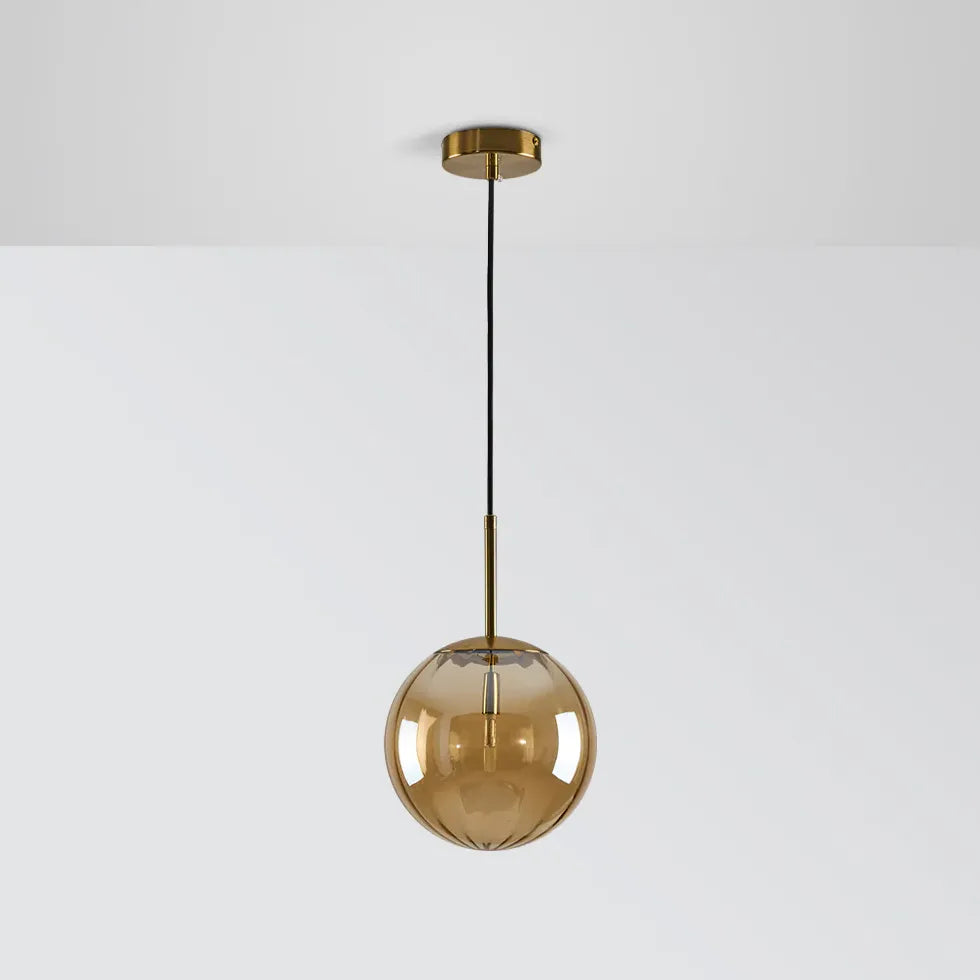 Colorful Vintage Transparent Glass Pendant Light