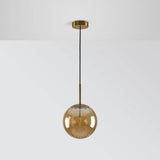 Colorful Vintage Transparent Glass Pendant Light