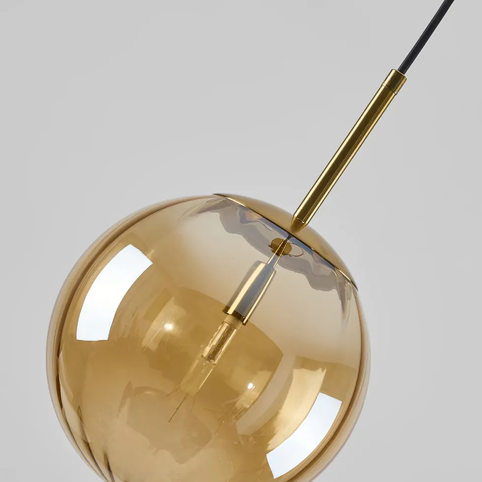 Colorful Vintage Transparent Glass Pendant Light