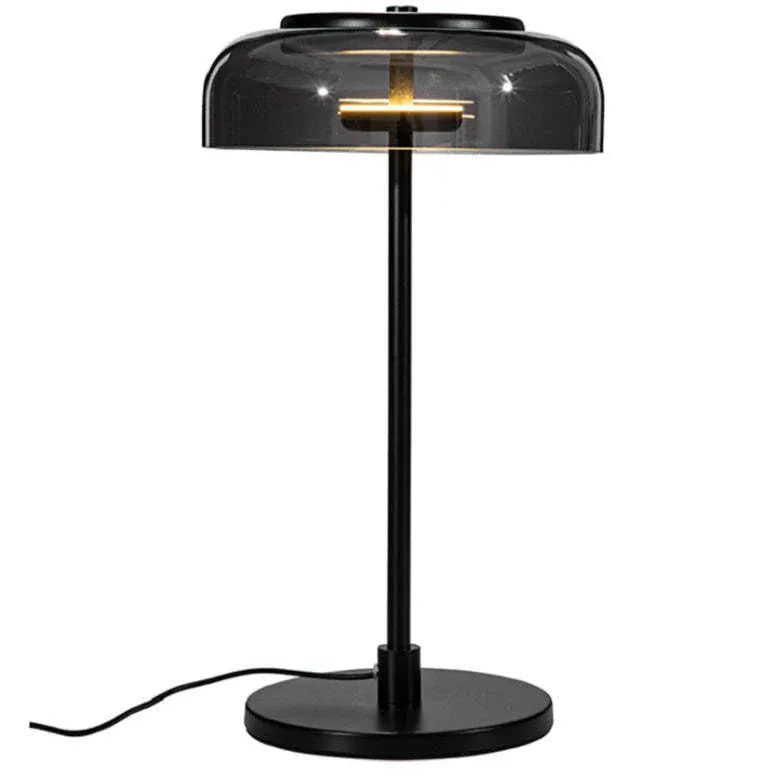 Black Glass Modern Style Table Lamp