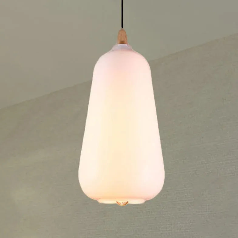 Matte Frosted White Glass Minimalist Pendant Light