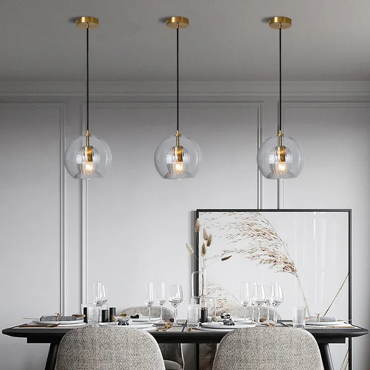 Transparent Bubbles Modern Dining Room Pendant Light