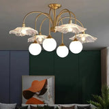 Petal Octopus Gold Modern Chandelier