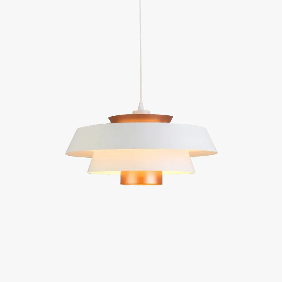 Double Layer Lampshade LED Modern Pendant Light