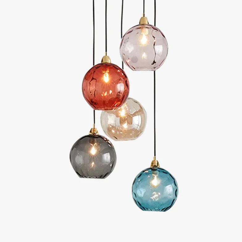 Coloured Glass Dining Room pendant light