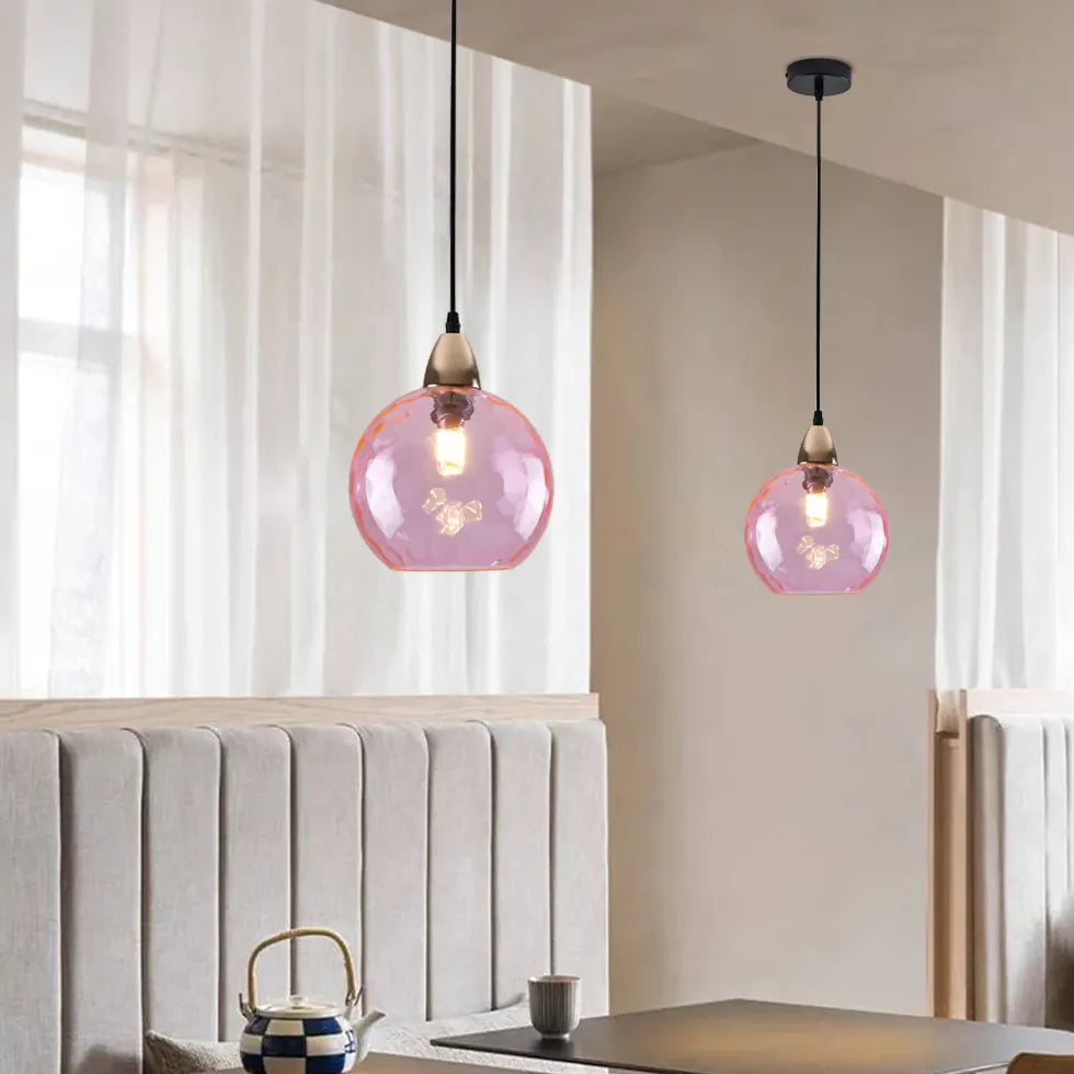 Coloured Glass Dining Room pendant light