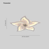 Petal Shape LED White Fan Light