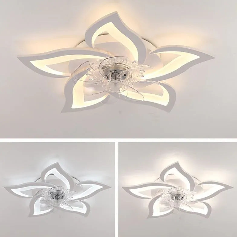 Petal Shape LED White Fan Light