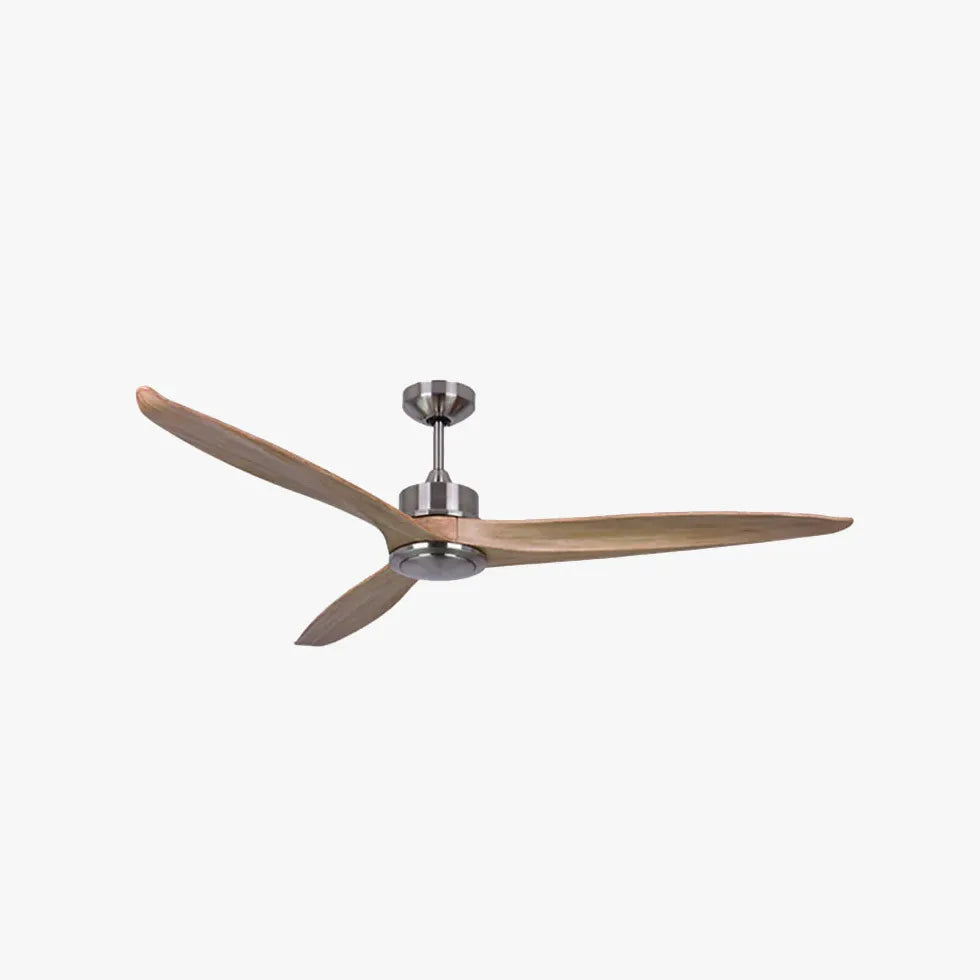 Three-Blade Streamlined Wooden Ceiling Fan Light