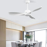 Sleek Black Modern Kitchen Ceiling Fan Light