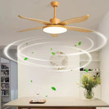 6-Blade Dimmable for Dining Room Ceiling Fan Light