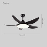 Streamlined White Modern Living Room Fan Light