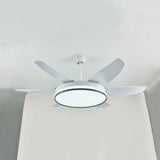 Six-Blade Modern Minimalist LED Fan Light