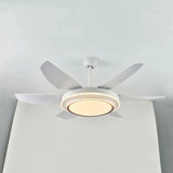 Round LED Modern Living Room Fan Light