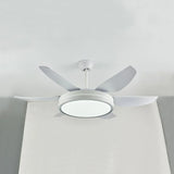 Remote-Controlled Minimalist White Fan Light