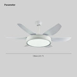 Remote-Controlled Minimalist White Fan Light