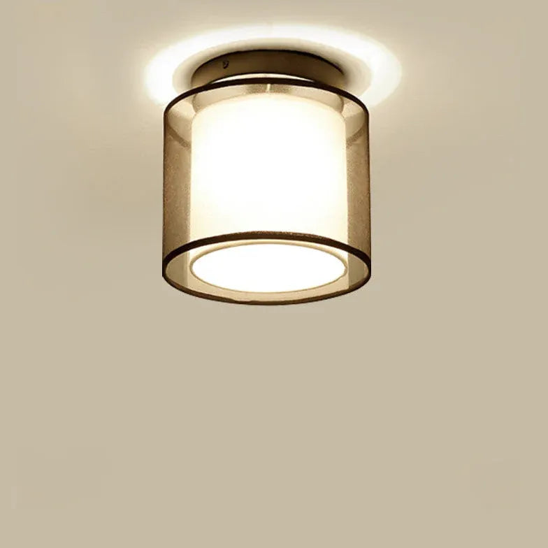 Square Black Modern Hallway Ceiling Light