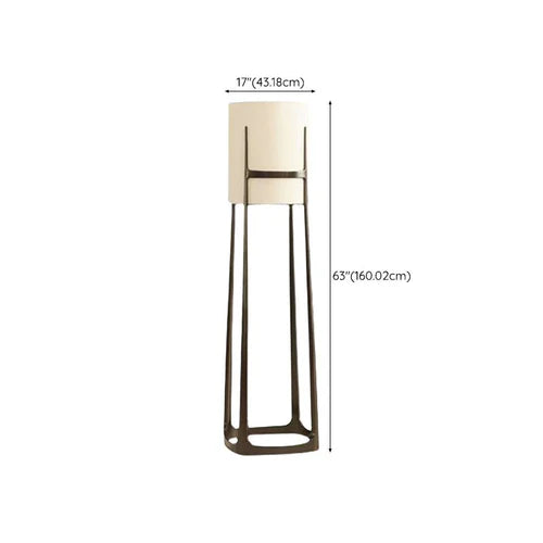 Rectangular Slim Stand Floor Lamp