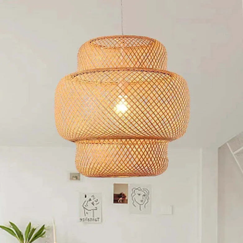 Bamboo Nordic Bedroom Pendant Light