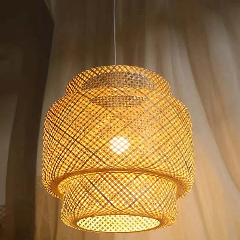 Bamboo Nordic Bedroom Pendant Light